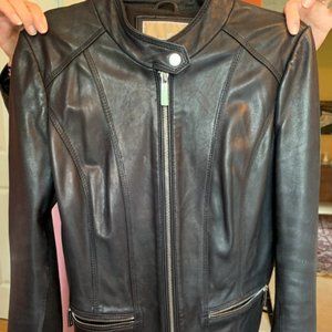 Michael Kors Black Leather Jacket